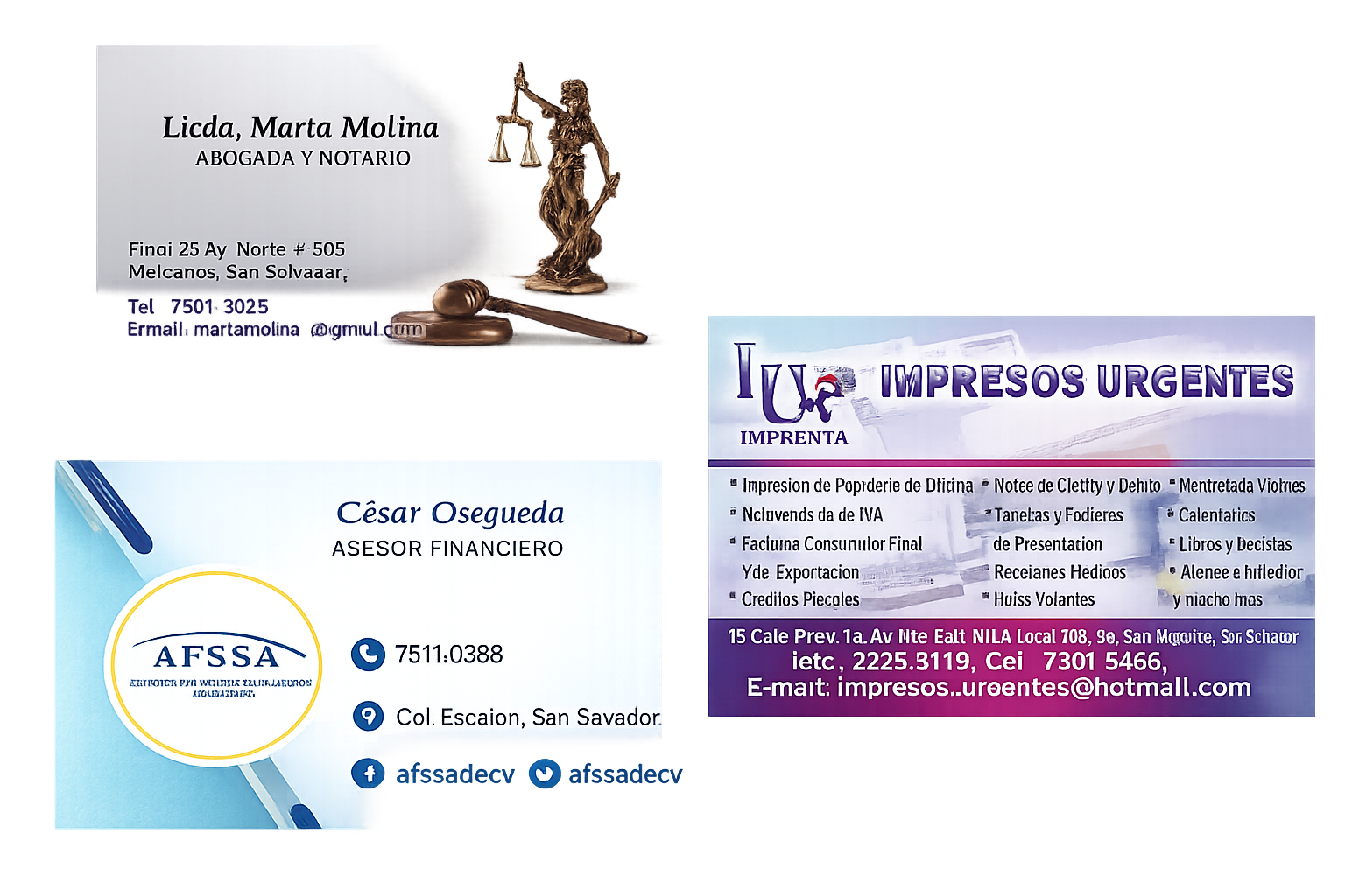 Tarjetas de presentación